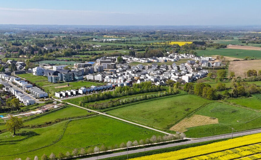 Le quartier de la Trémelière et le ruisseau du Lindon