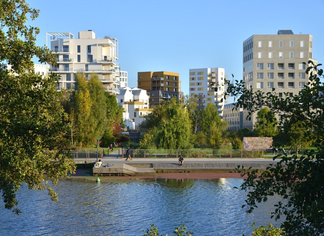 Quartier Baud Chardonnet à Rennes au bord de la Vilaine