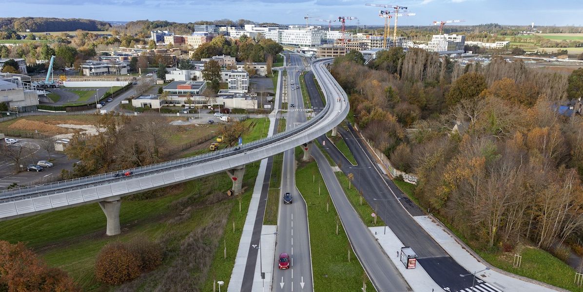 Boulevard des allies - Vue aérienne - Projet Territoires-Rennes