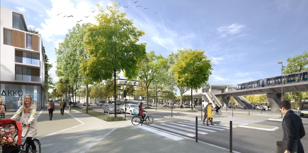 Boulevard des allies - Vue globale - Projet Territoires-Rennes