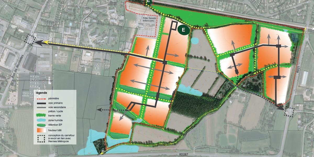 Le Lindon - L'Hermitage - Plan d'intention de la ZAC - Projet Territoires-Rennes