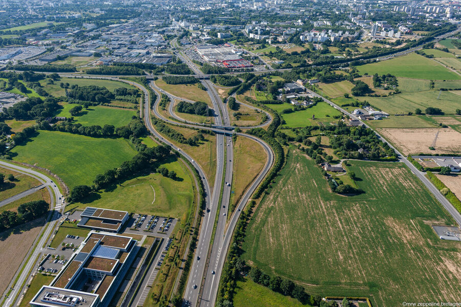 Vue aérienne de la ZA Nord - Coteaux de l'Ille