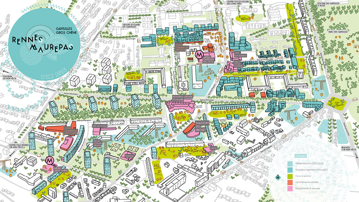 carte illustrée projet Maurepas