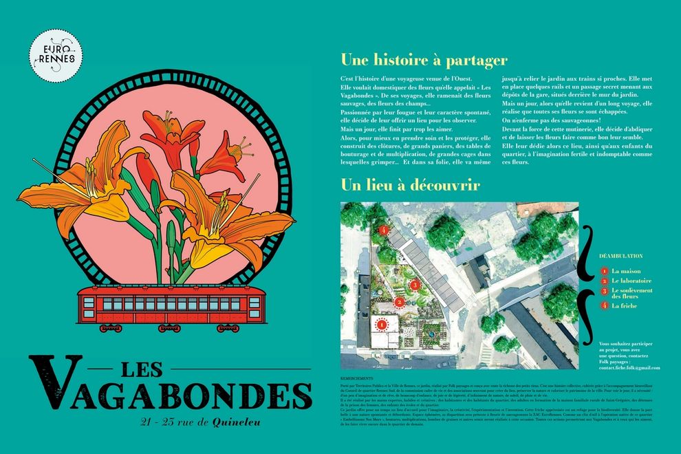 Panneau - Jardin des Vagabondes