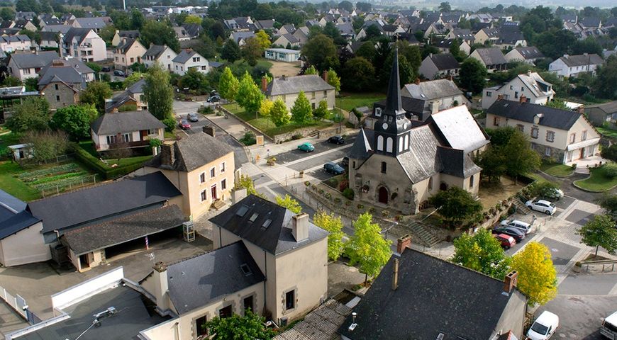 Les 3 Lieux - Chevaigné - Vue du ciel - Projet Territoires-Rennes