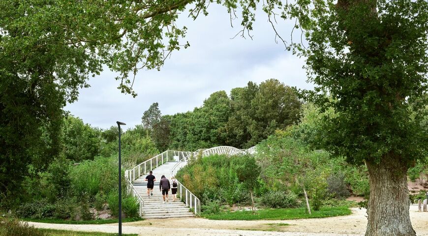 L'Hermitage - Le Lindon - Passerelle / rampe sud