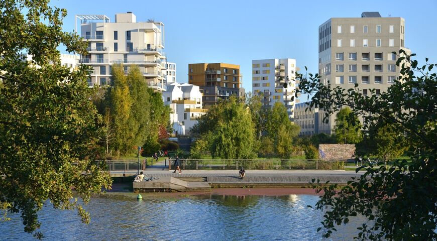 Quartier Baud Chardonnet à Rennes au bord de la Vilaine