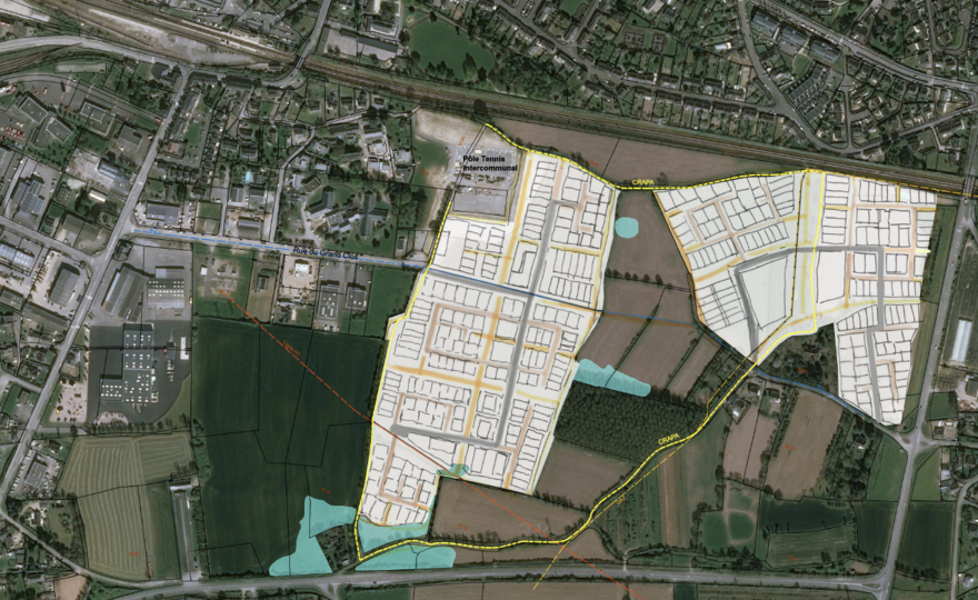 Plan masse L'Hermitage - quartier du Lindon